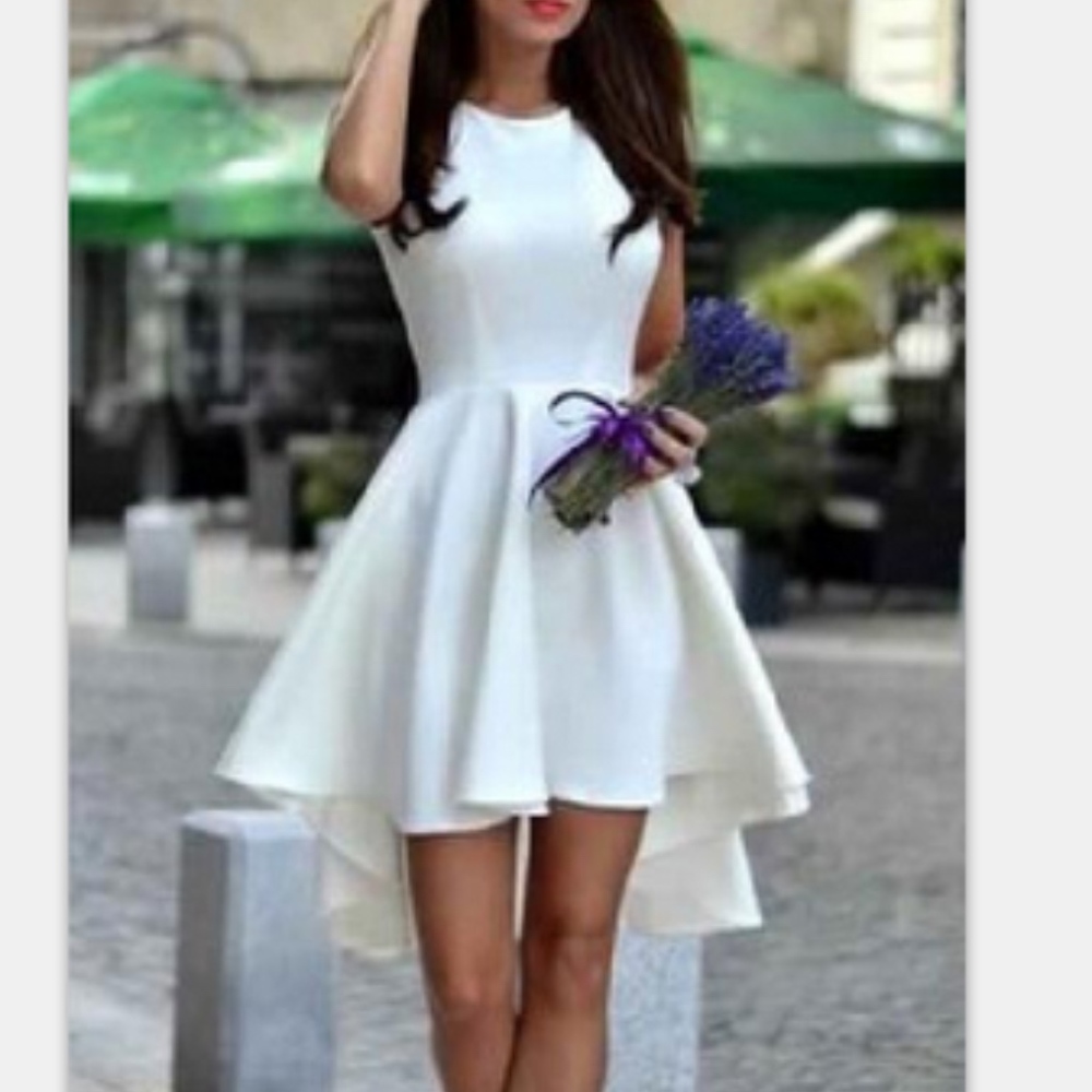 White High, Low Dress